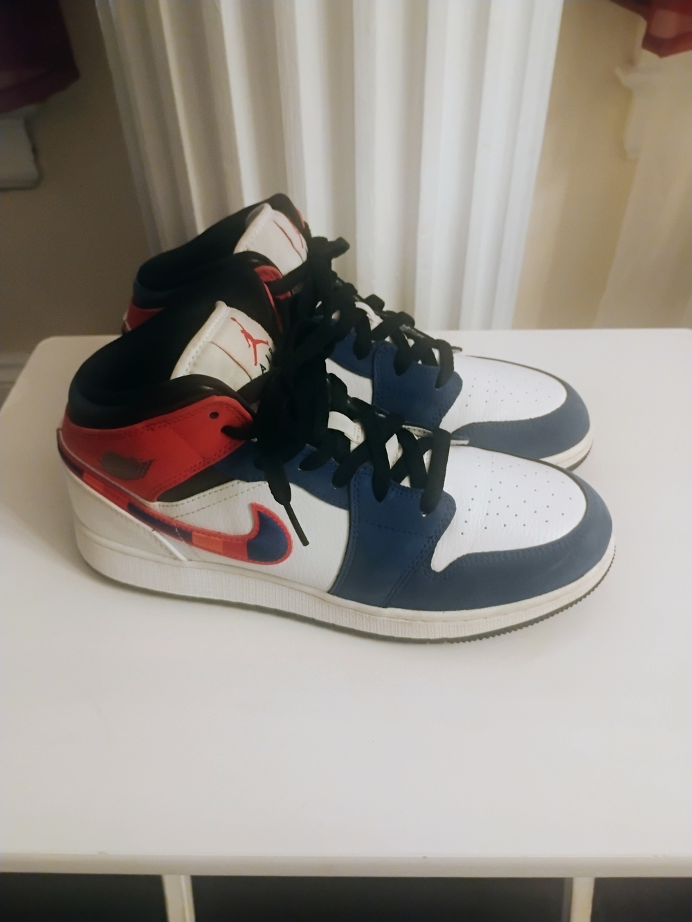 Jordan Kids Mid-Top Sneakers - White / Navy / Red